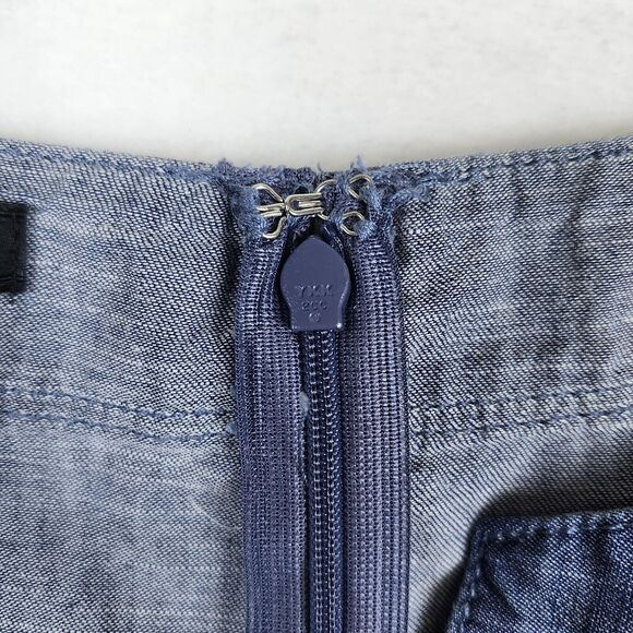 Talbots Chambray Midi Shift Dress Womens Plus Sz 24W Blue Denim Classic Basic - Picture 5 of 10